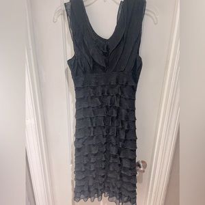 Black knee length dress